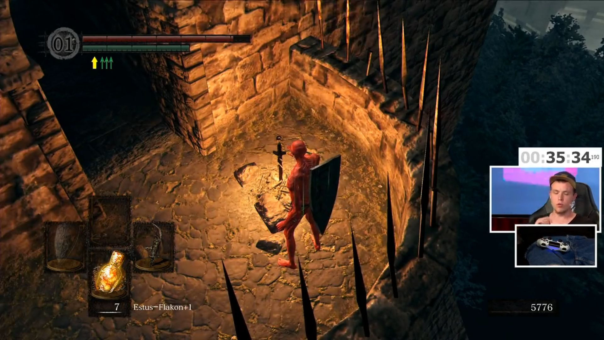 Dark Souls Remastered – One-Handed Speedrun (Any% Glitchless) in 2:08:28 von Prescule