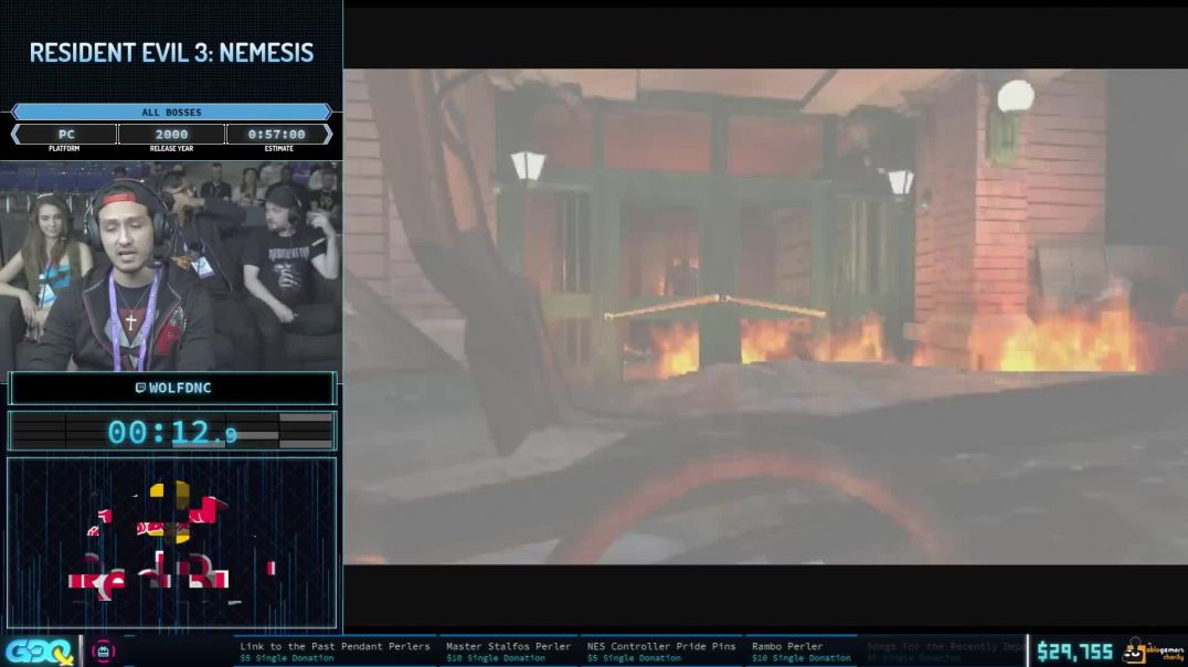 Resident Evil 3: Nemesis in 56:35 – WOLFDNC @ GDQx 2019