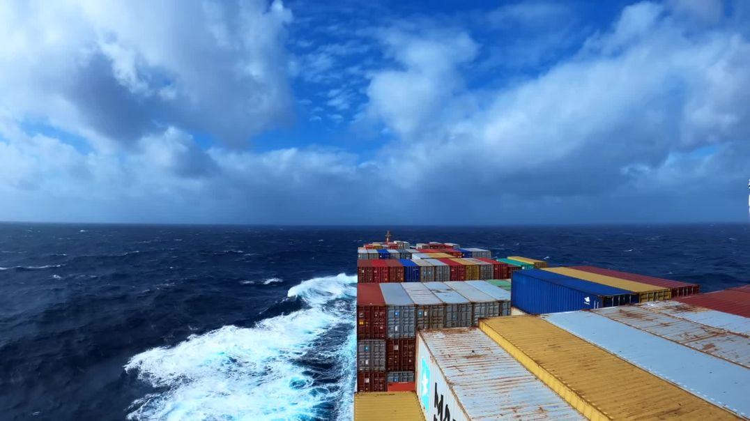 2,5 Stunden ungeschnittene Aussicht von einem Frachtschiff | Leben auf See